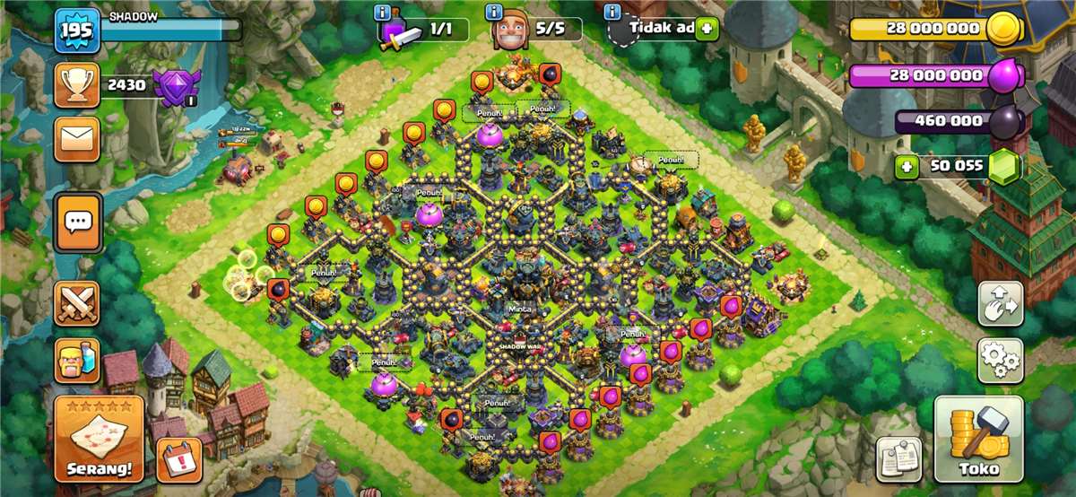 jual akun nulls clash